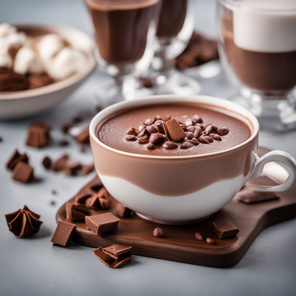 Hot chocolate with added ingredients