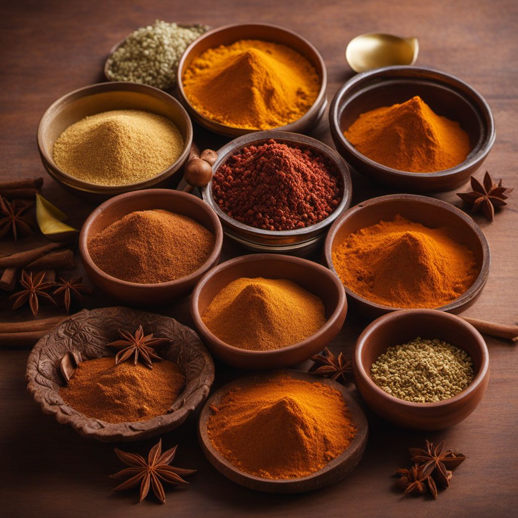 Indian spice mixes and similar (other than curry powder)