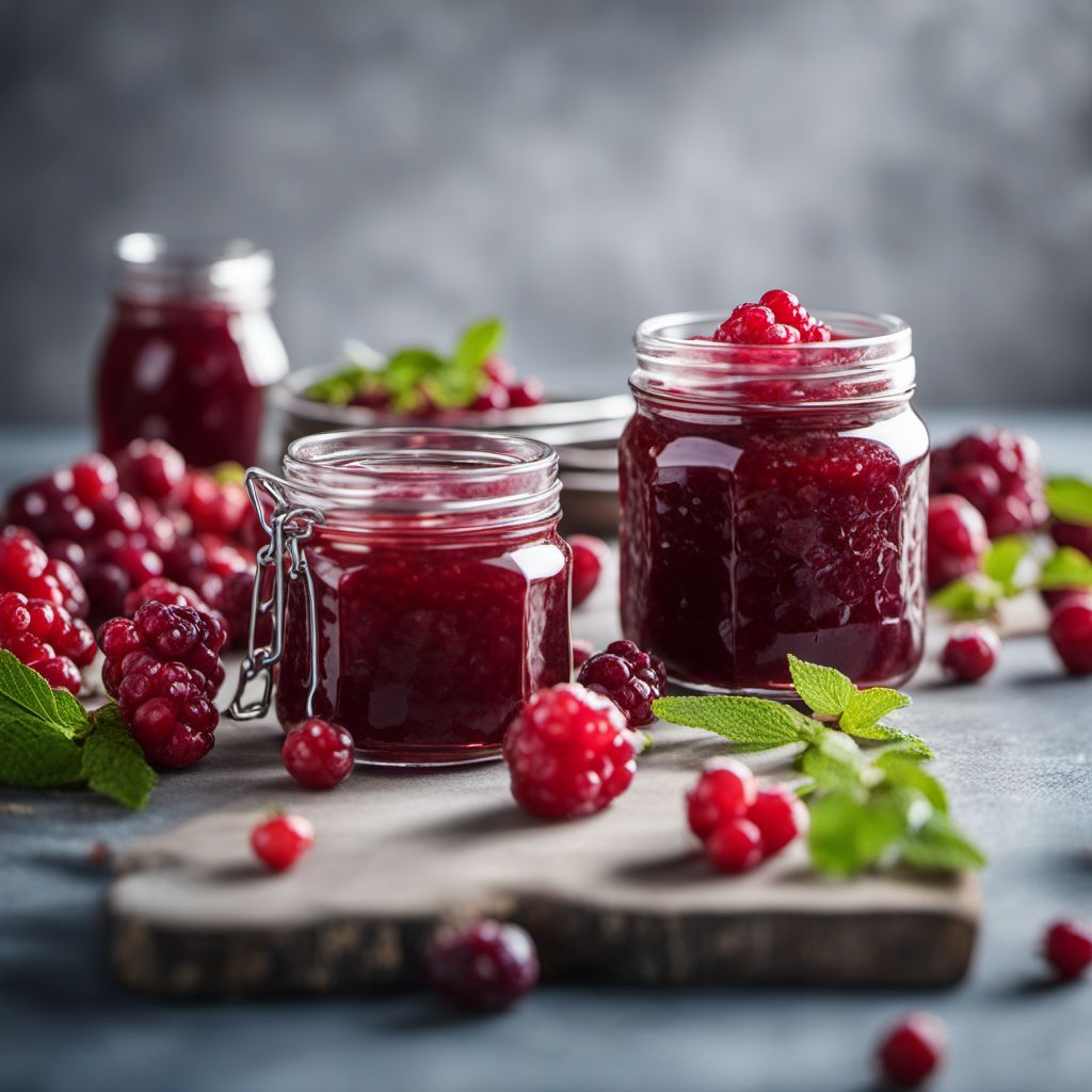 Jam, cranberries