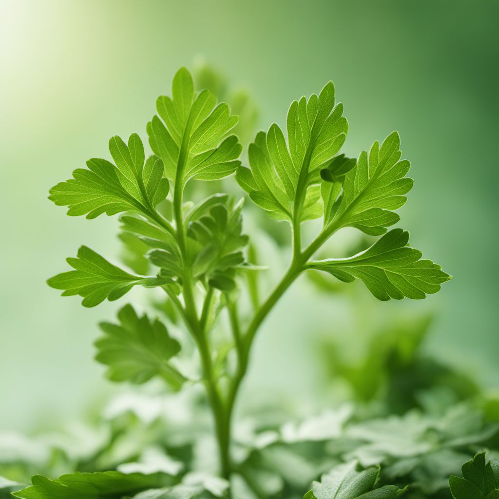 Lovage leaves