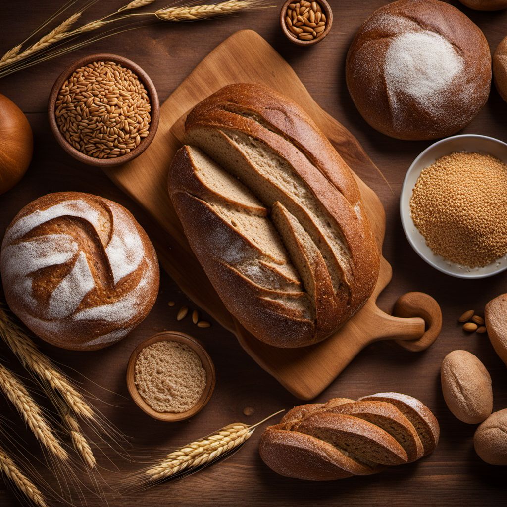 Mixed wheat and rye bread and rolls