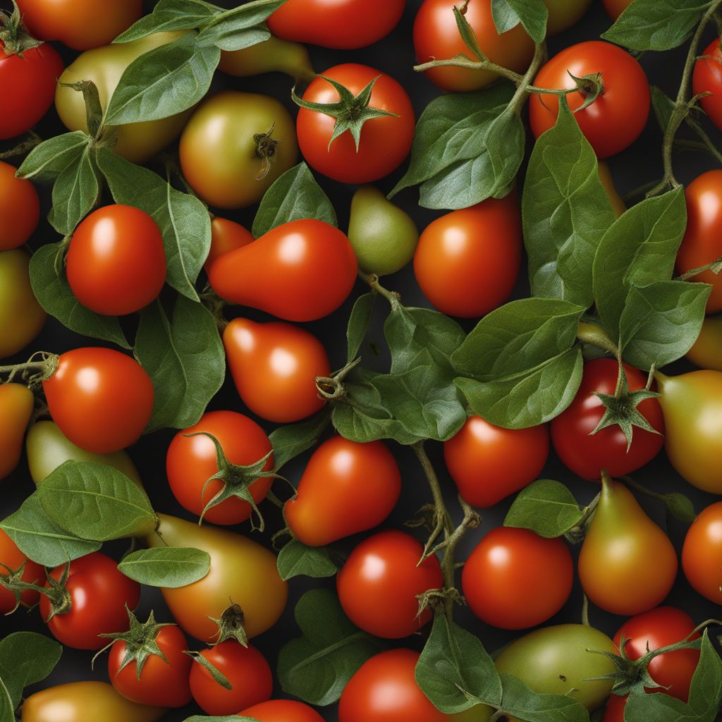 Pear-shaped tomatoes