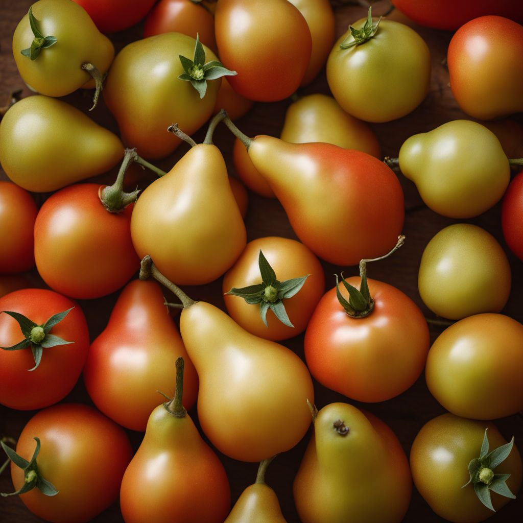 Pear-shaped tomatoes