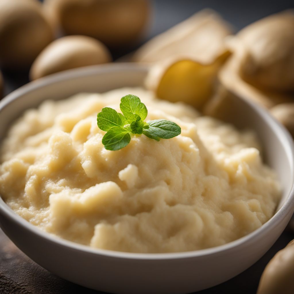 Potato puree from flakes or powder