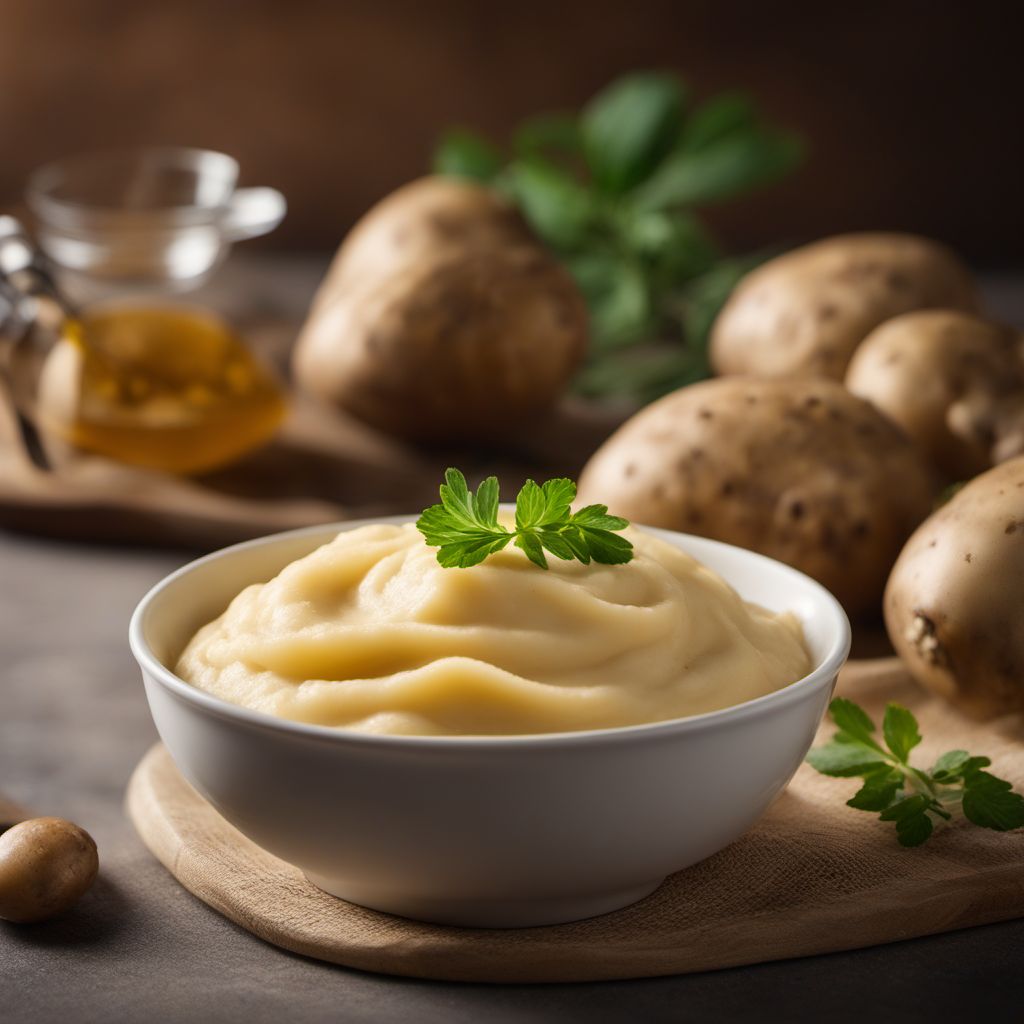 Potato puree from potatoes