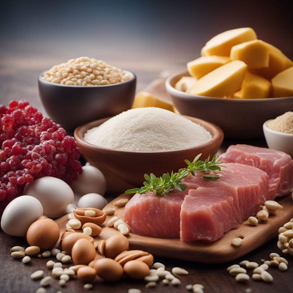 Protein and protein components for sports people