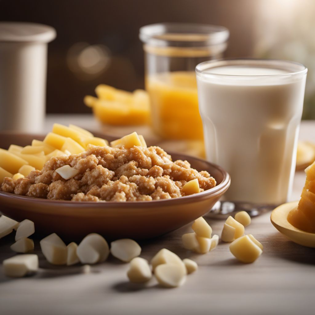 Ready-to-eat dairy-based meal for children
