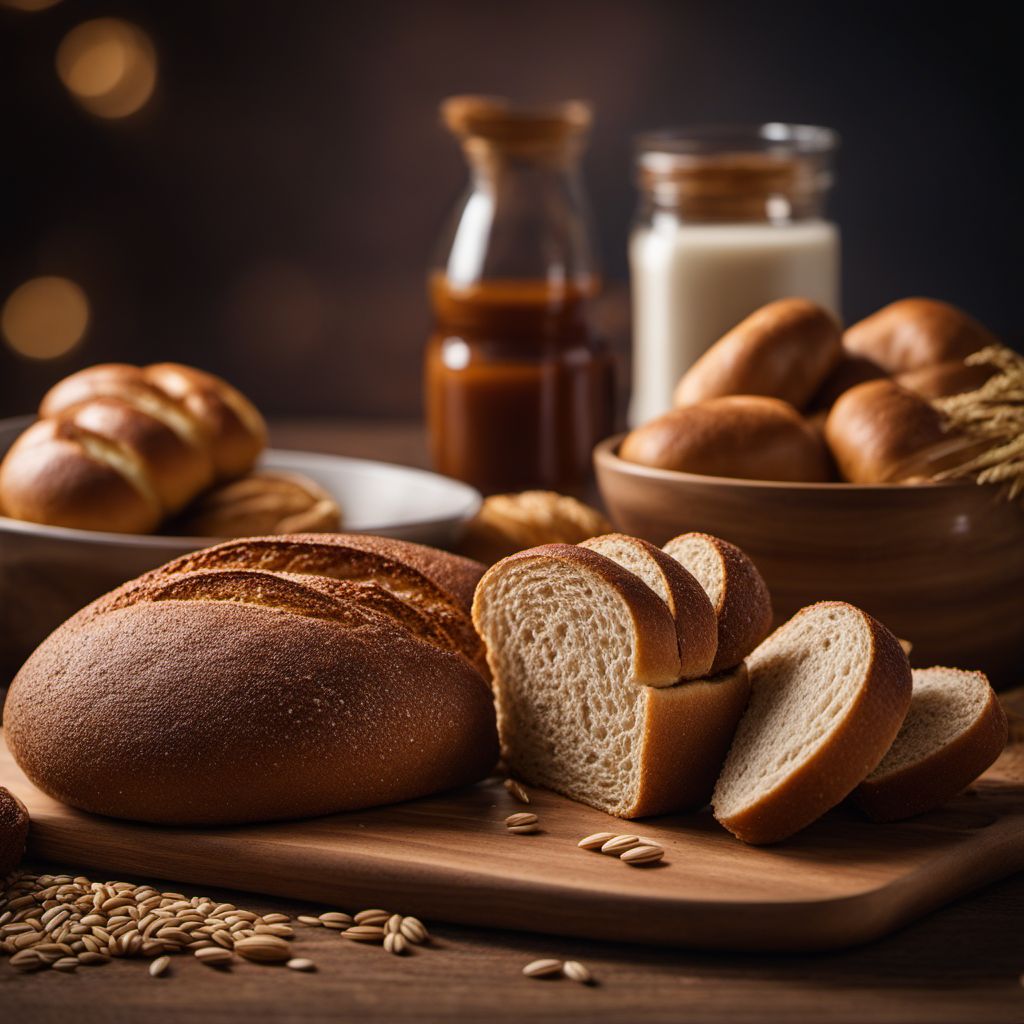 Rye-wheat bread and rolls, wholemeal