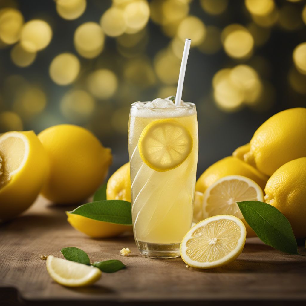 Soft drink, lemon flavour