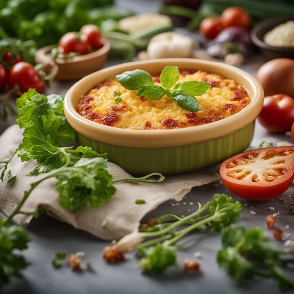 Vegetables, gratinated