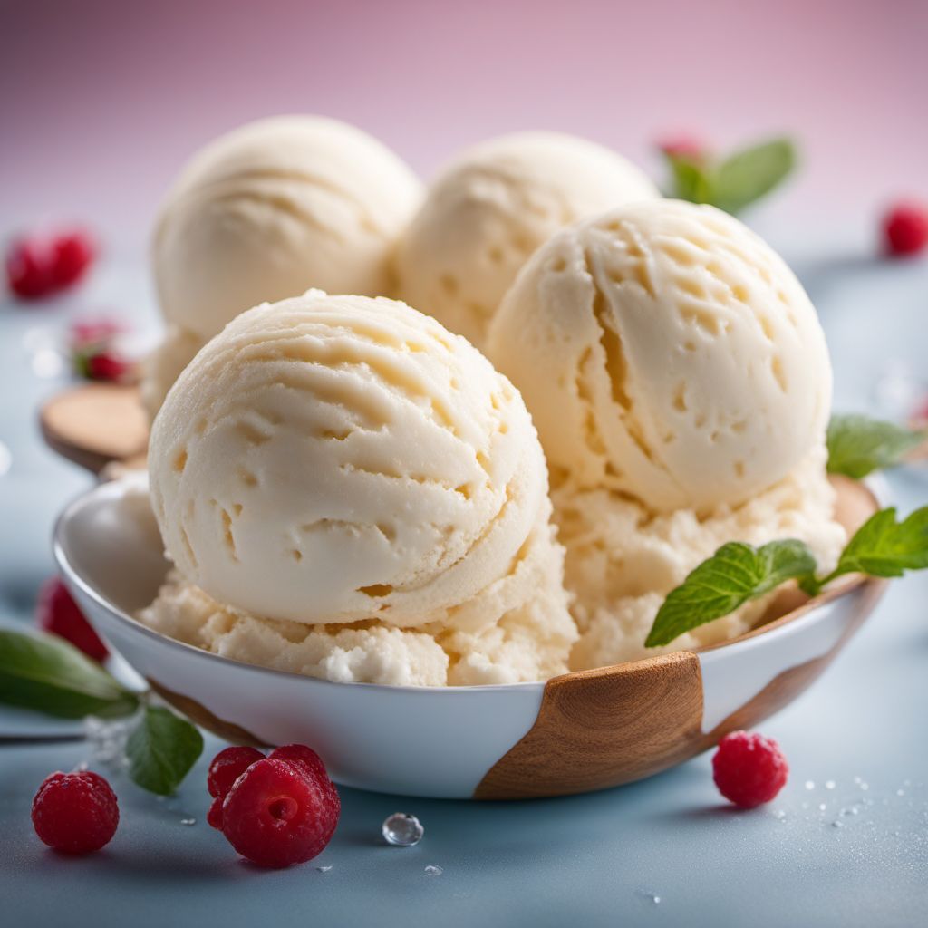 Water-based ice creams