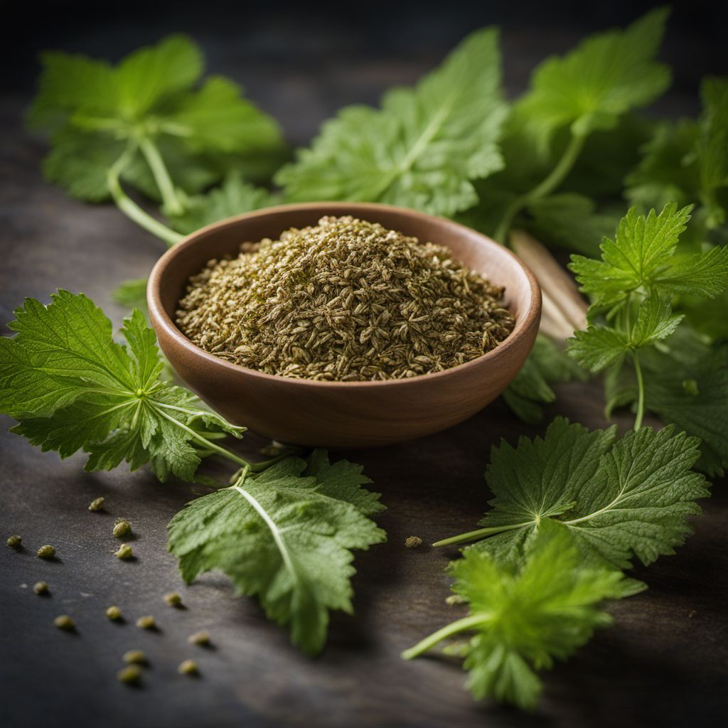 Wild angelica infusion leaves