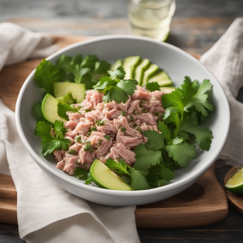 Abacate com Tuna Salad