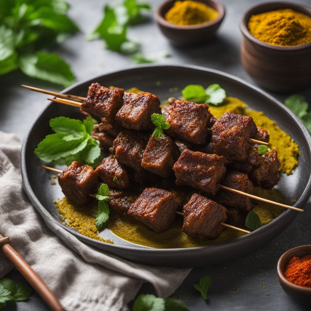 Ábrystir - Newari Style Spiced Lamb Skewers