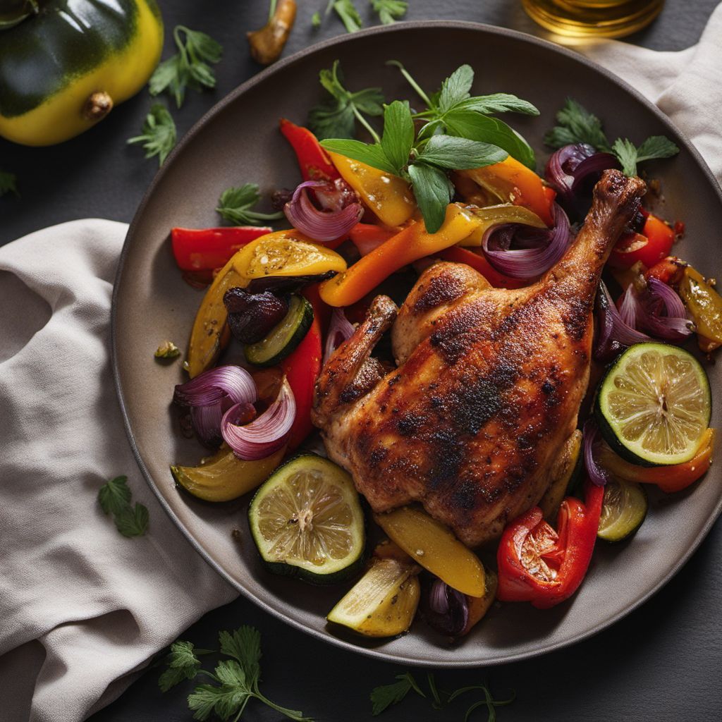 Agrodolce Chicken with Roasted Vegetables