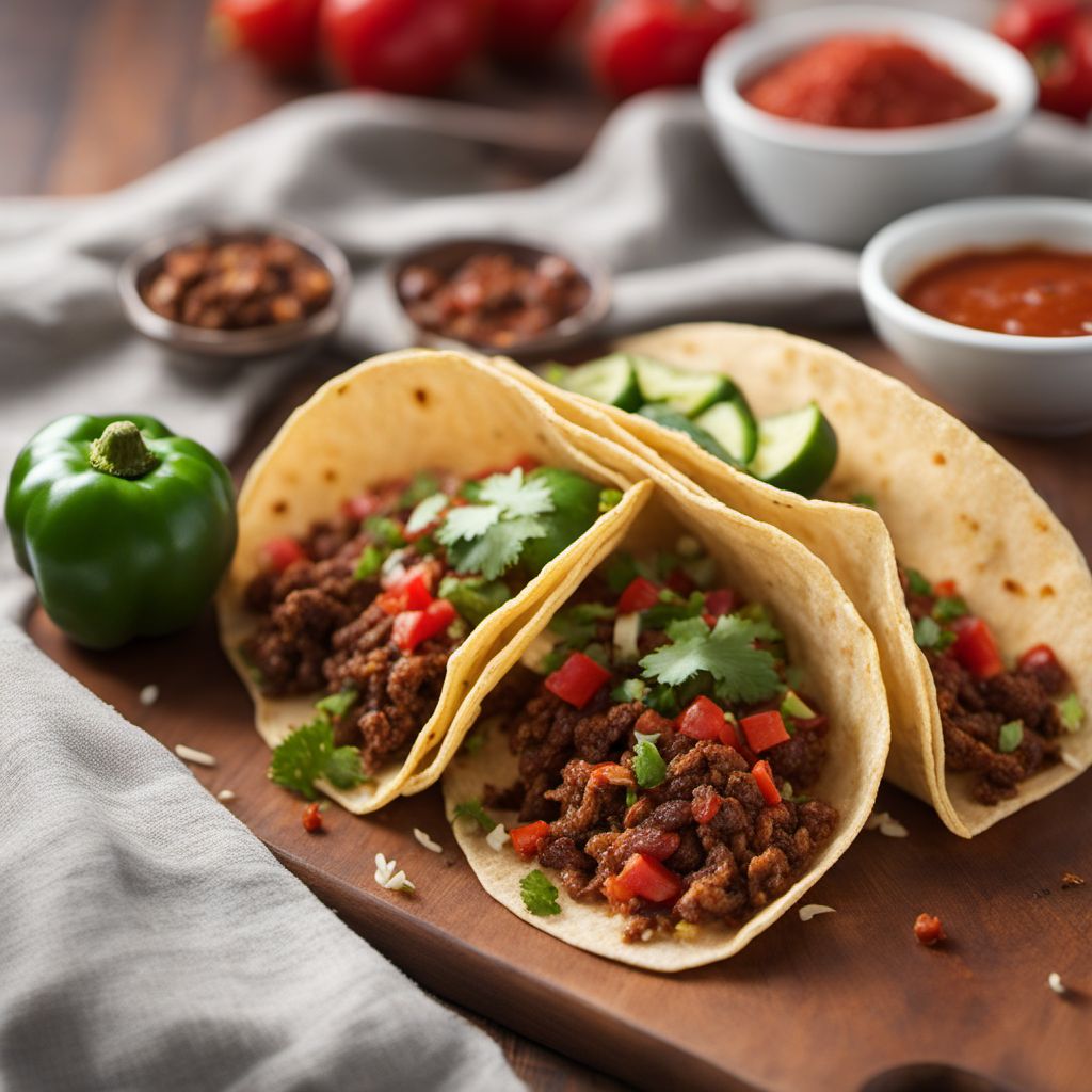 Ahuatle Tacos with Spicy Salsa