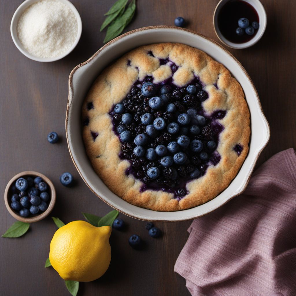 Ainu-inspired Blueberry Cobbler