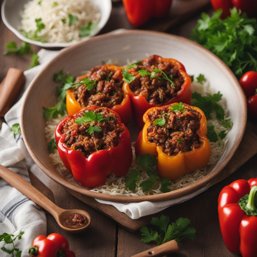 Ajngemahtec - Slovenian Stuffed Peppers