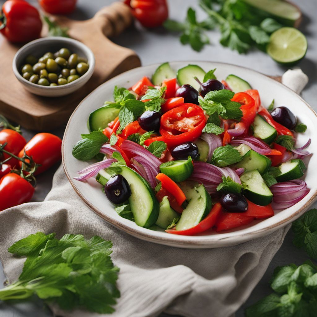 Albanian Inspired Mediterranean Salad