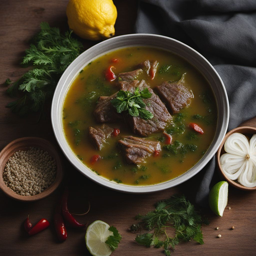 Albanian Paçe Koke Soup