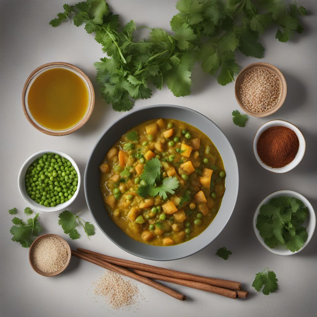 Aloo Matar with a Twist