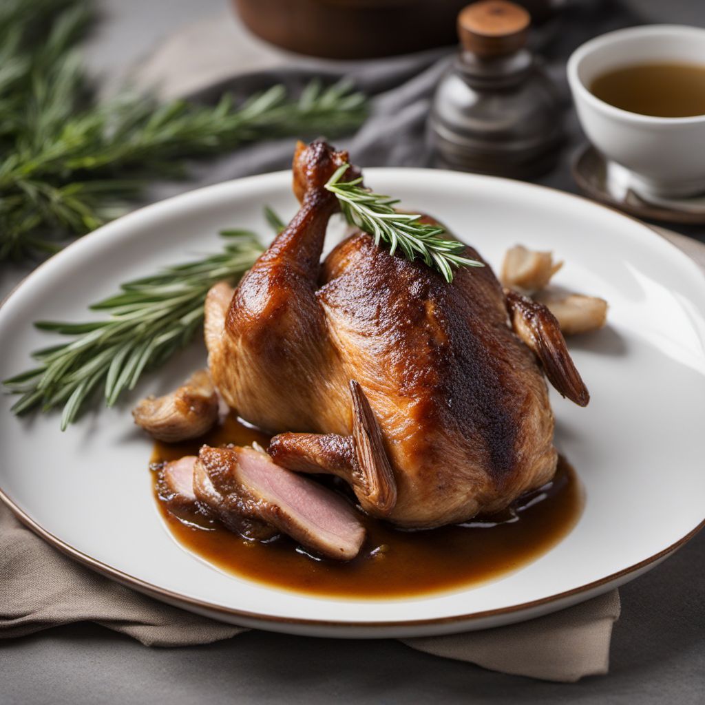 Alpine-style Roasted Duck with Herb-infused Gravy