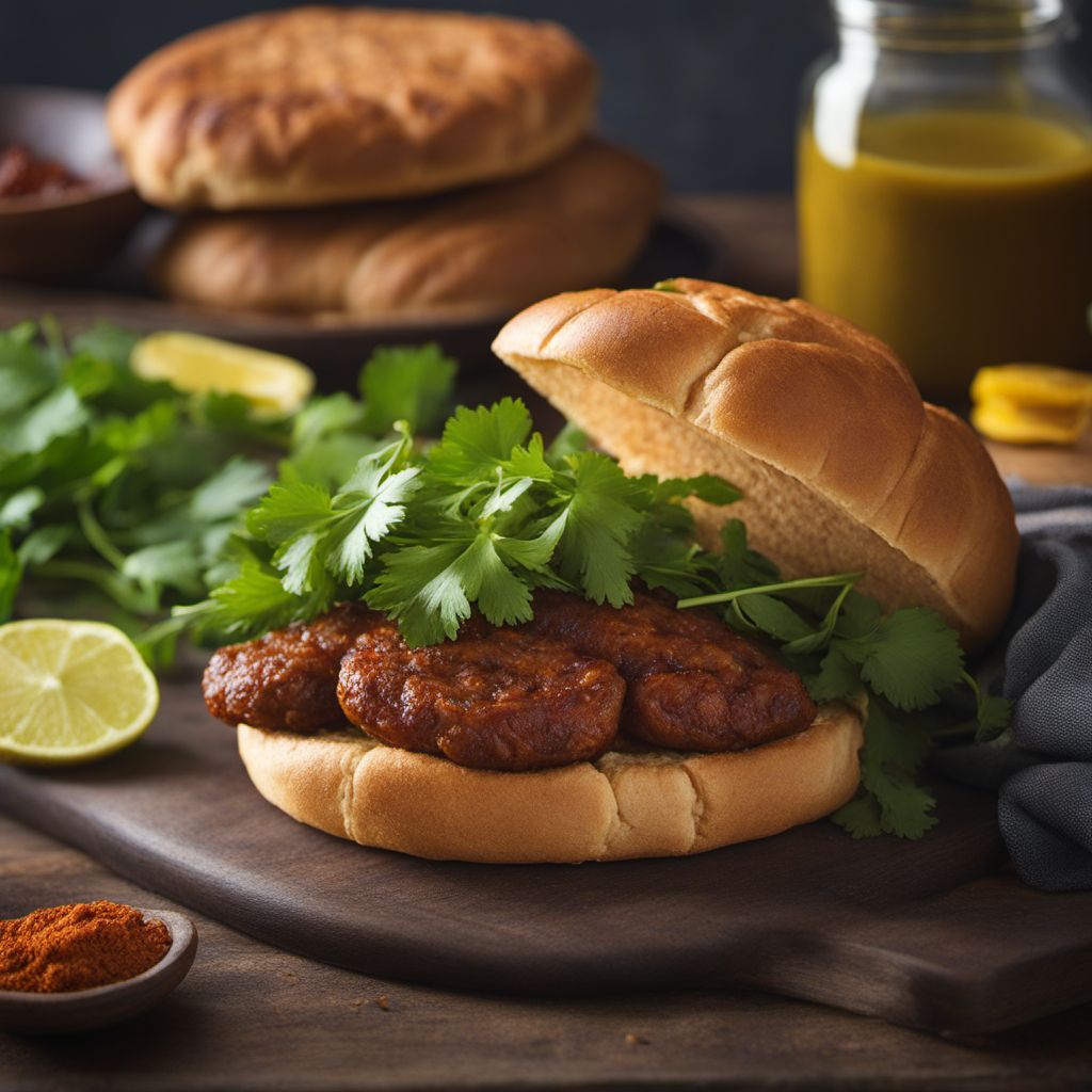 Anglo-Indian Spiced Sausage Sandwich