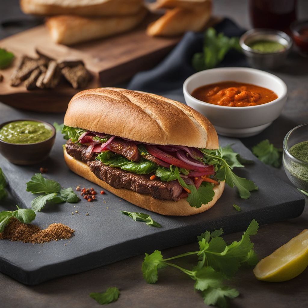 Anglo-Indian Spiced Steak Sandwich