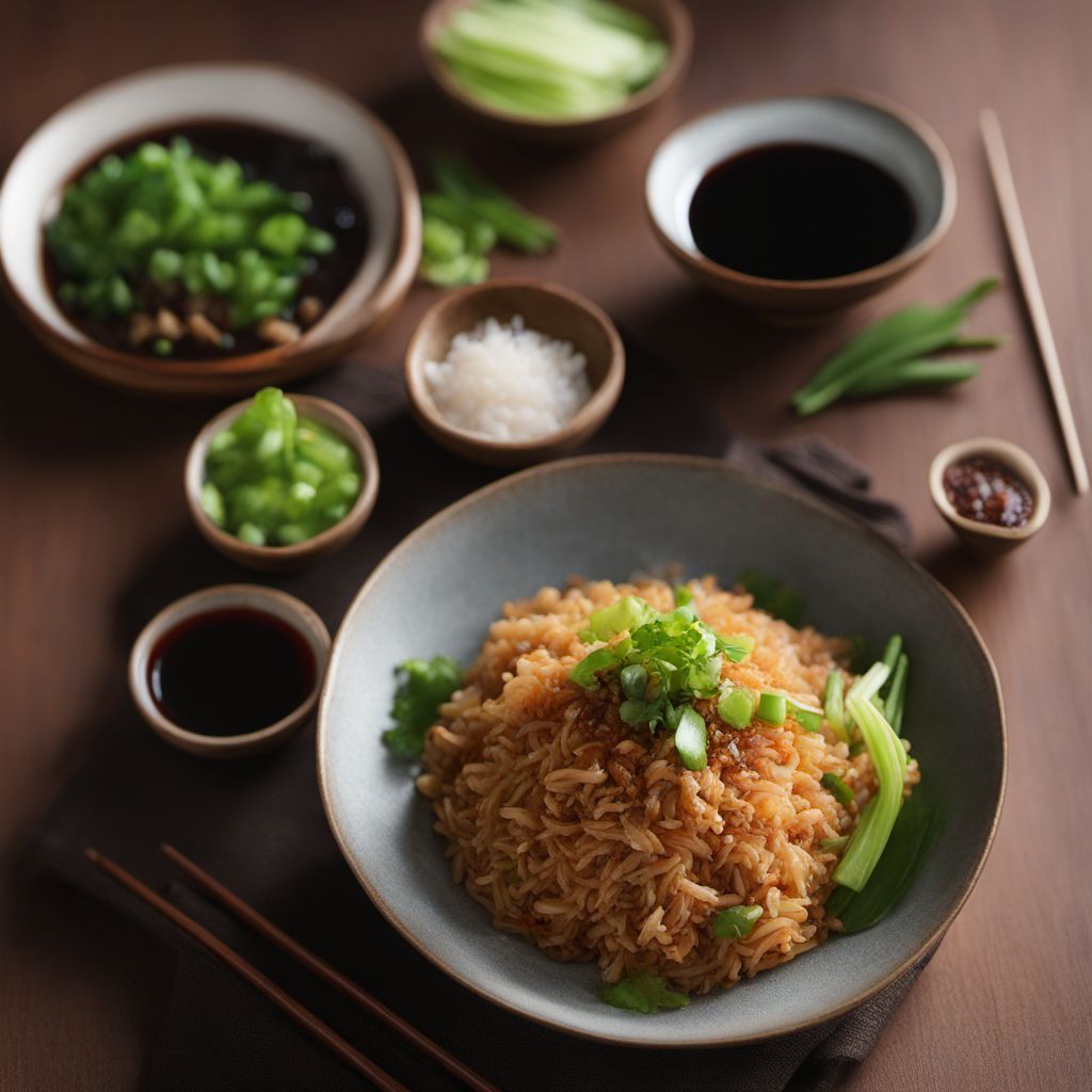 Anhui-style Crispy Rice Cake with Chicken (Tahchin)