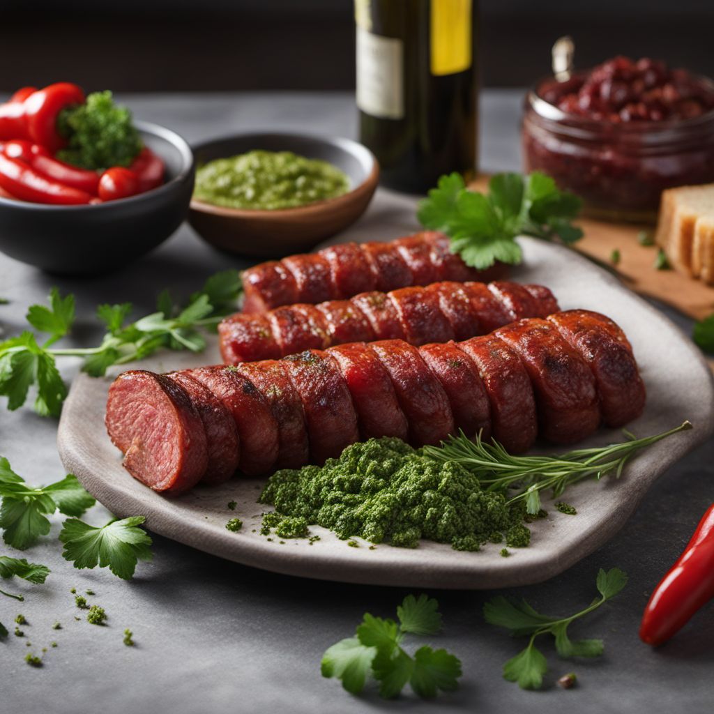 Argentinian Choripán with Chimichurri Sauce