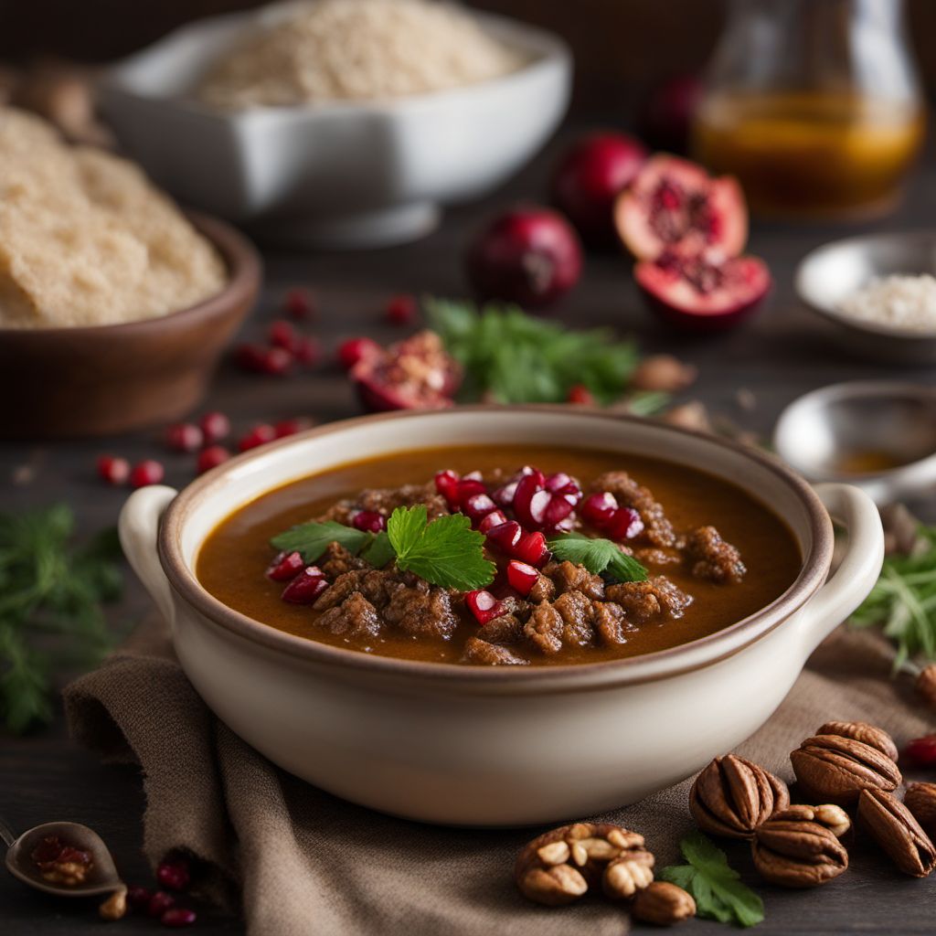 Armenian Spiced Walnut Soup