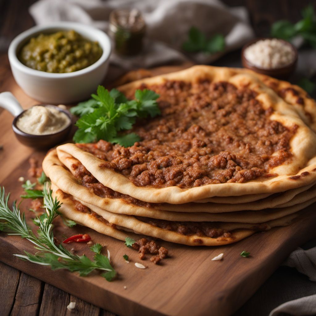 Armenian Stuffed Flatbread with Spiced Meat - Shamishi