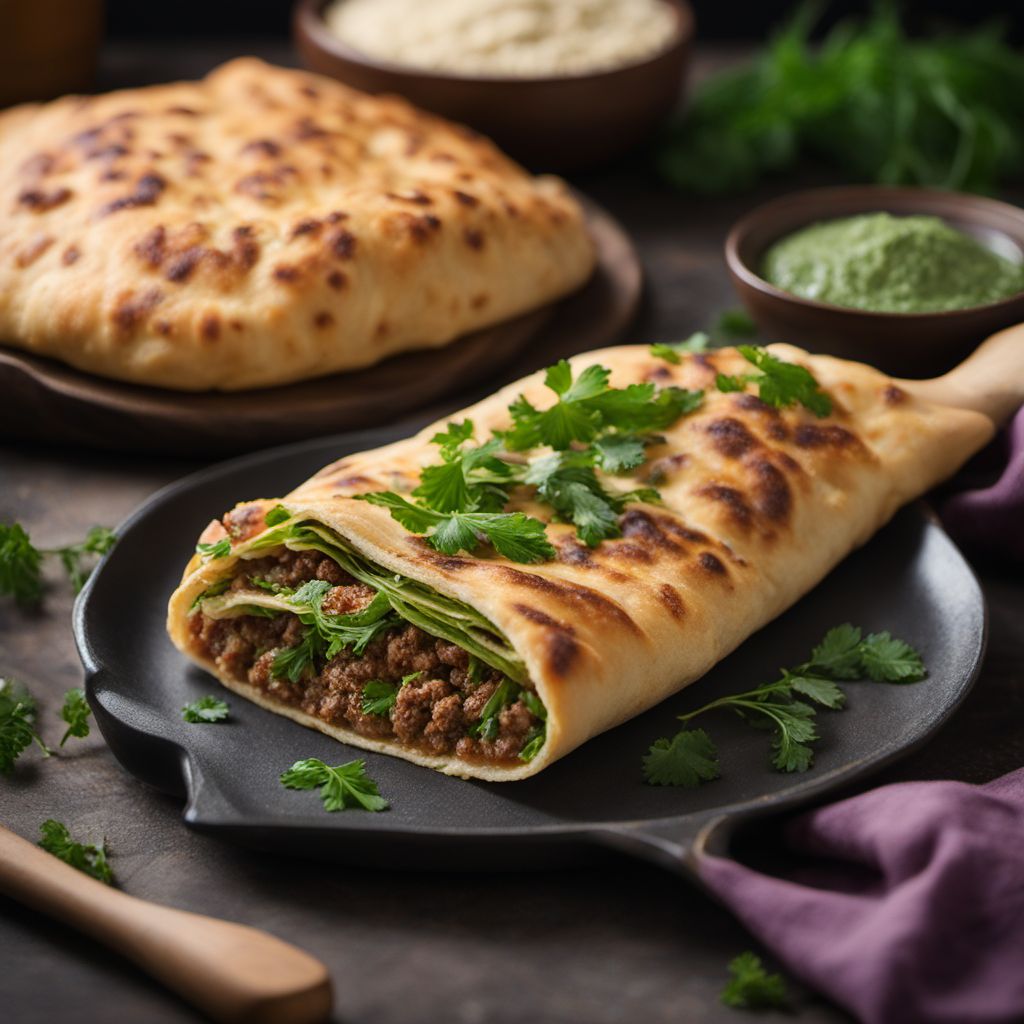 Armenian-style Stuffed Flatbread