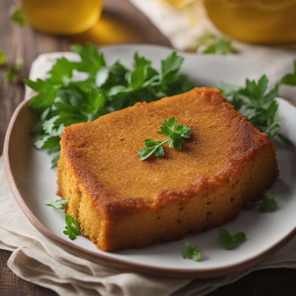 Aromanian Khaman - Savory Chickpea Cake