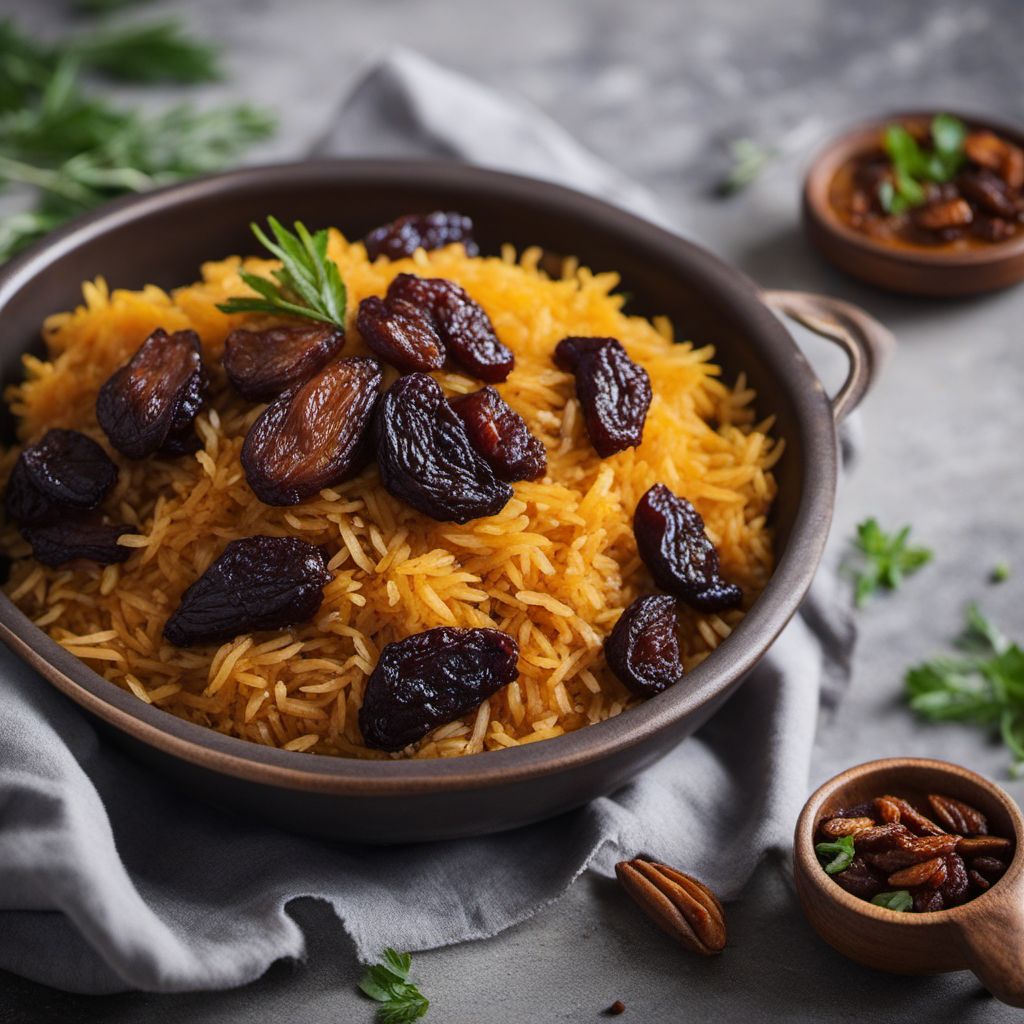 Aromatic Rice Pilaf with Lamb and Dried Fruits