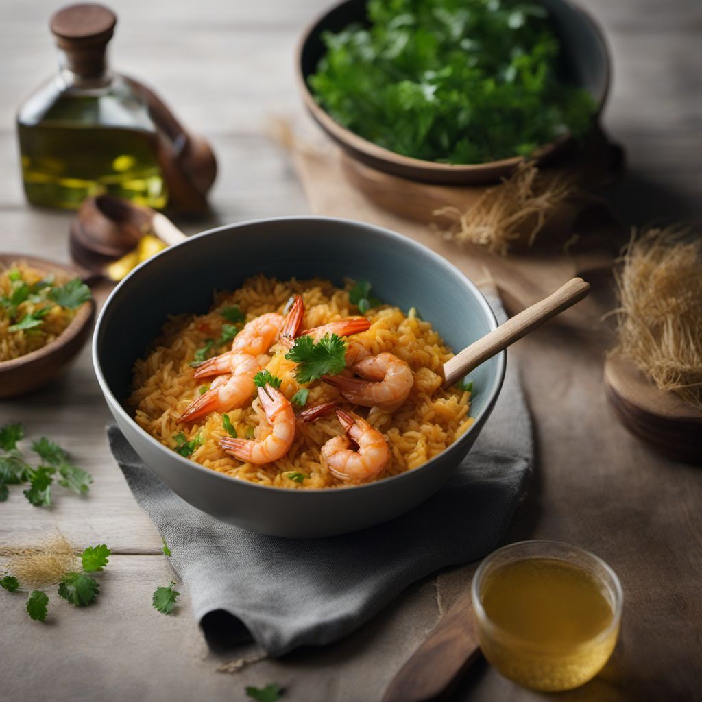 Arroz al Jerez with Saffron and Shrimp