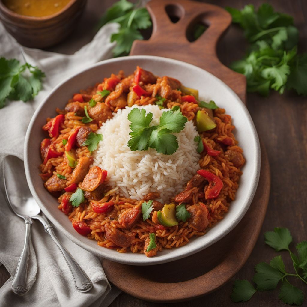 Arroz Atollado with Chicken and Chorizo