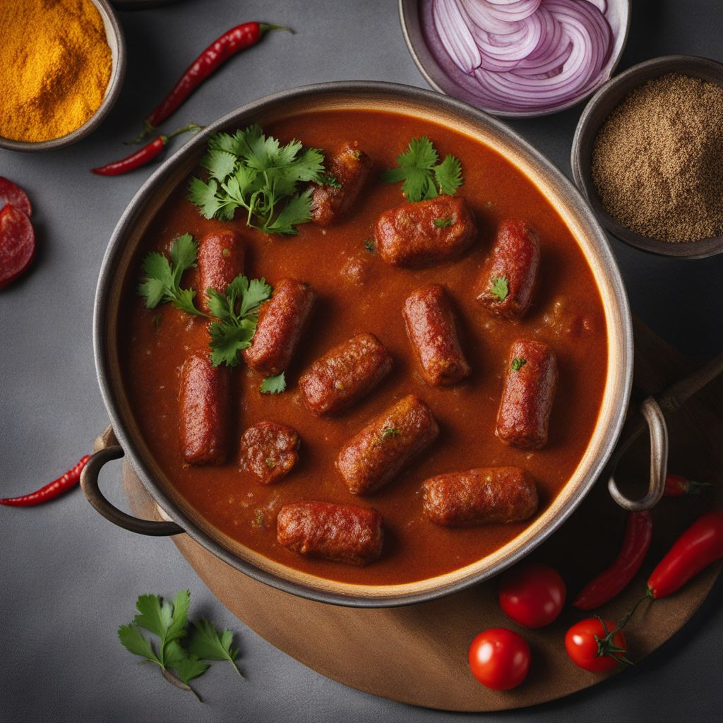 Assamese-style Spiced Sausage Curry