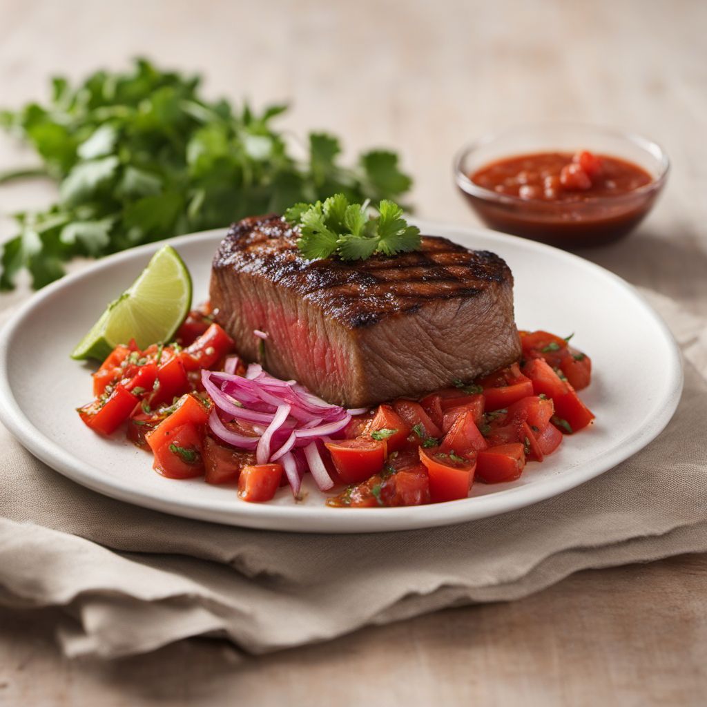 Australasian-inspired Grilled Steak with Tangy Tomato Relish