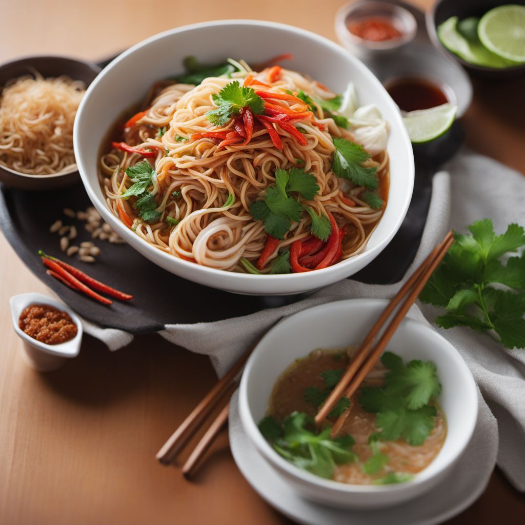 Authentic Thai Mee Nam Noodles