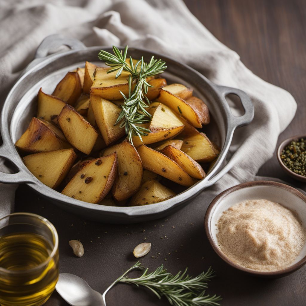 Baked Spanish Potatoes with Herbs