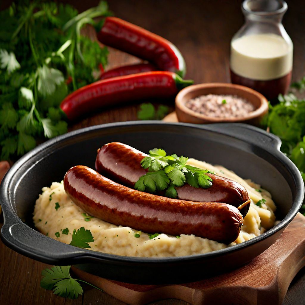 Latin American Bangers and Mash