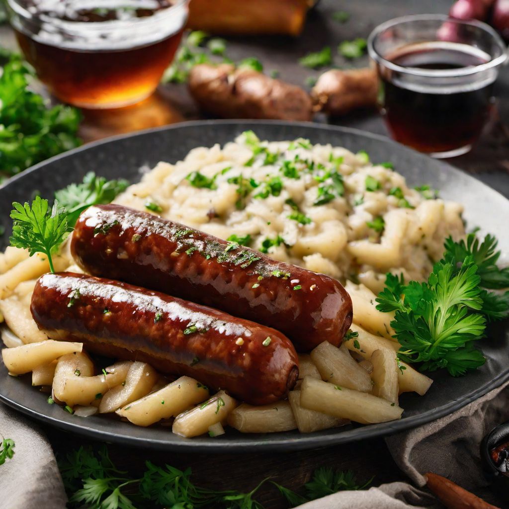 Vegan Bangers and Mash