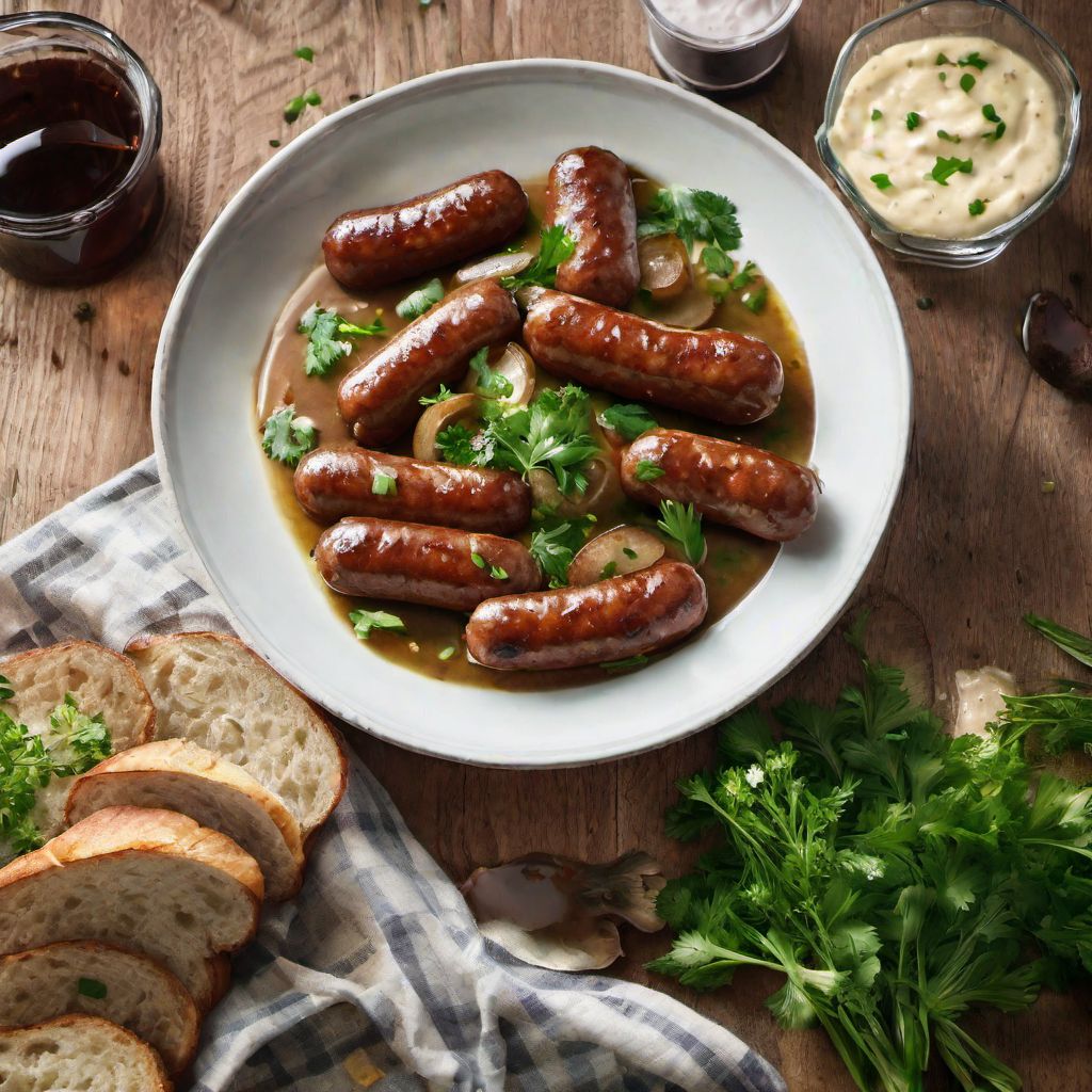 Vegetarian Bangers and Mash