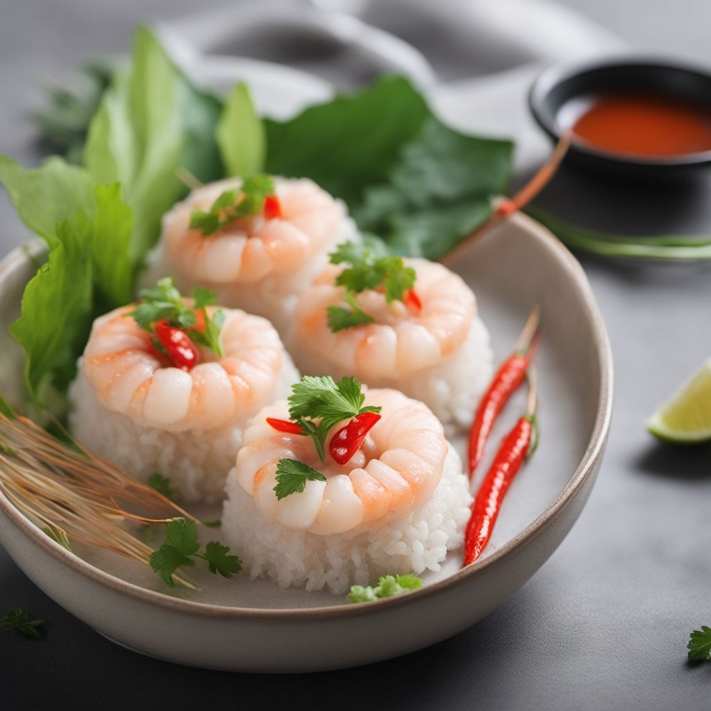 Bánh Phu Thê - Vietnamese Steamed Rice Cakes with Shrimp Filling