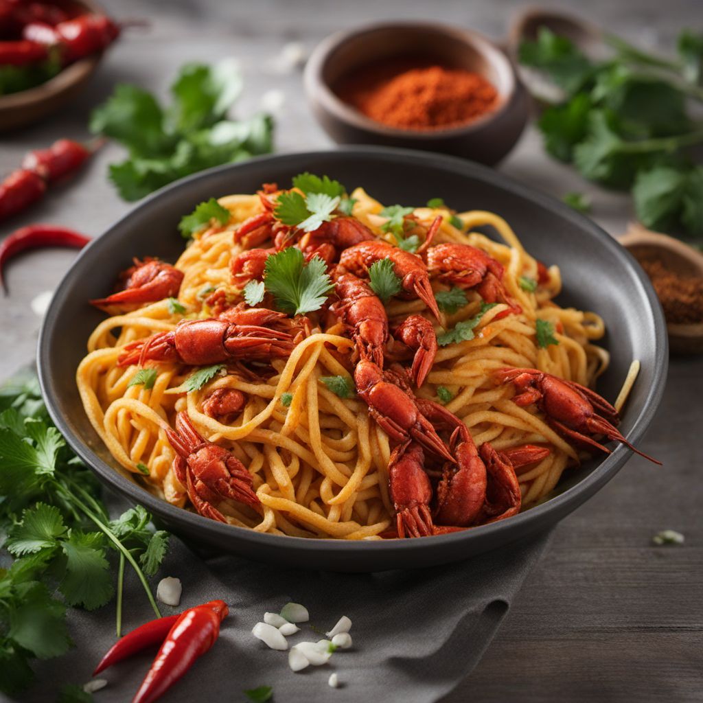 Banjar-style Spicy Crawfish Pasta