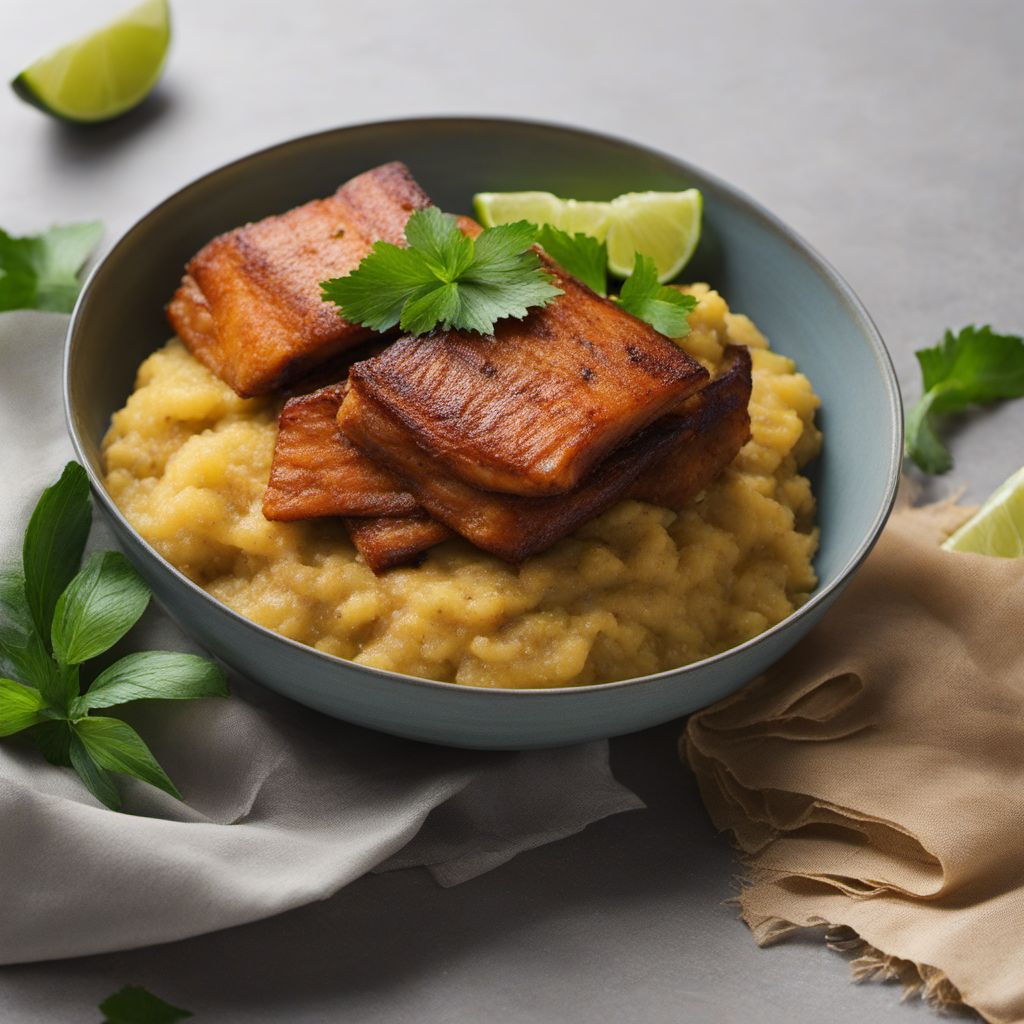 Barbadian-style Smoked Fish and Plantain Mash