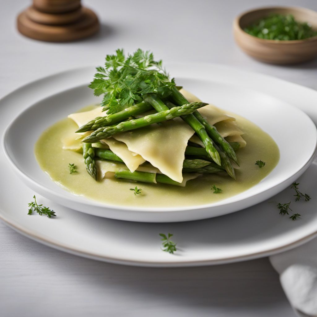 Basque-style Asparagus Ravioli