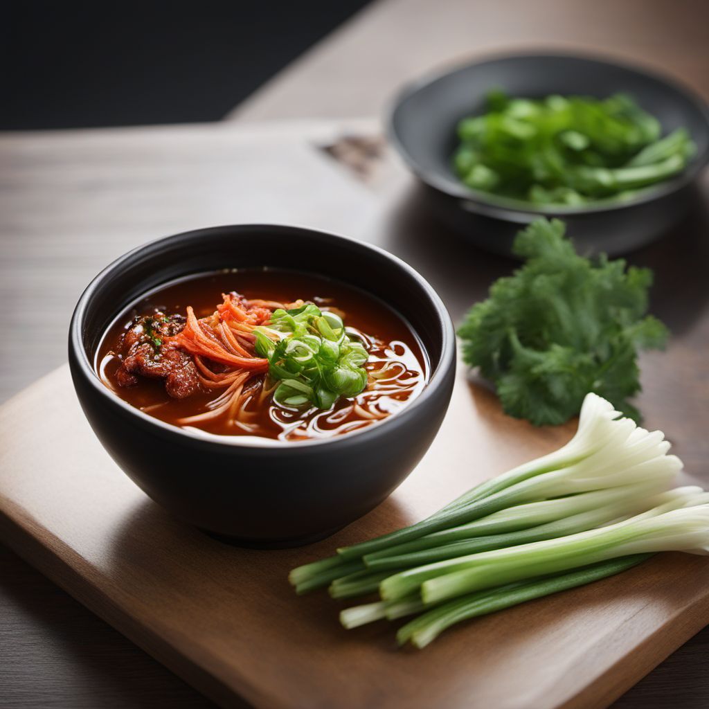 Beondegi Soup with Spicy Kimchi Broth