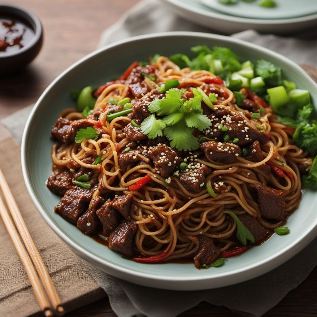 Biangbiang Noodles with Spicy Cumin Beef